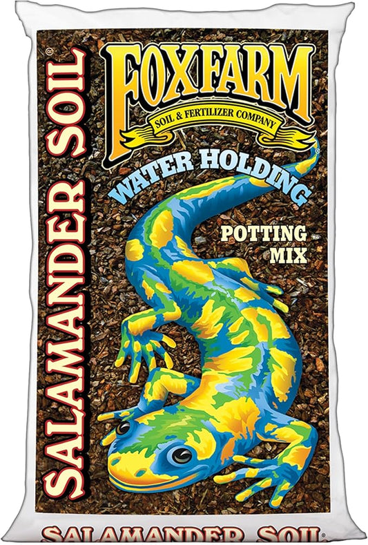 FoxFarm Salamander Soil Potting Mix, 1.5cu ft - Watering Holding Properties, Made for Plants and Cuttings, Indoor/Outdoor Cultivation - Reduces Frequent Waterings
