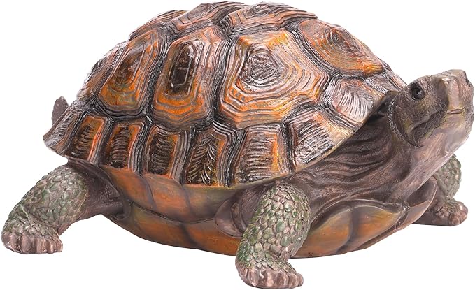 Tortoise Turtle Statue,Resin Garden Sculpture Indoor/Outdoor Yard Lawn Ornament,Home Decor (Large)