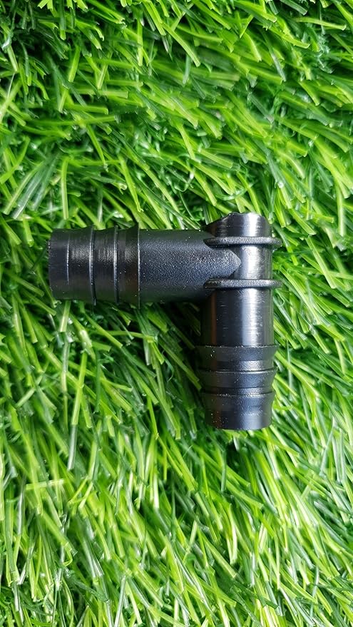 20-Piece Barb Connector Fitting Kit: 8 Straights, 6 Tees, 4 End Plugs, 2 Elbows, 16mm 0.520 Half-Inch ID, Garden Drip Irrigation, 670013-P