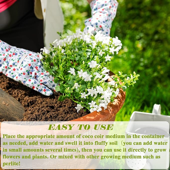 ZeeDix 200Pcs (30mm) Compressed Coco Coir Fiber Potting Soil Seed Starters - Organic Coco Coir Pellet Fiber Soil for Planting Bonsai, Herbs, Flowers and Vegetables