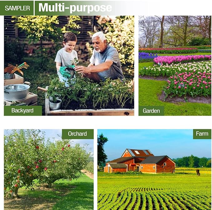 Soil Probe 36 Inch with 2 Bags, Twist Soil Sample Probe for Lawn House Plants, T-Handle Soil Sampler Probe Rod, Stainless Steel Soil Test Kits Tool for Soil Sampling