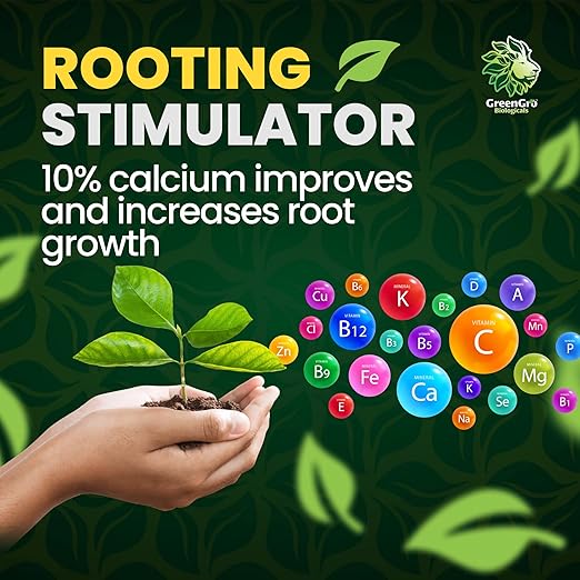 GreenGro Green Aminos, Rooting Stimulator Blend with Amino Acids and Nutrients for Potting Mix, Soils, Cuttings, and Hydroponic Gardens, Organic Plant Food for Indoor and Outdoor Plants