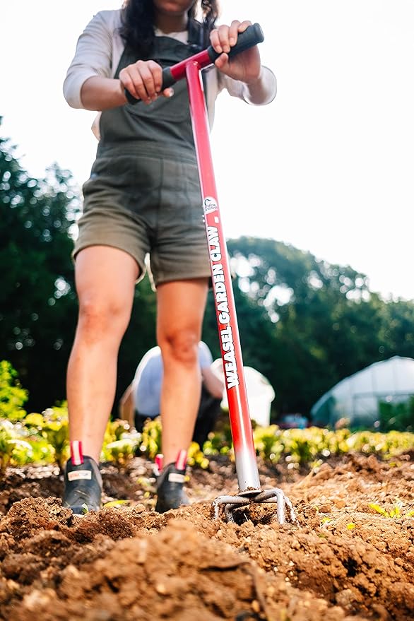 Garden Weasel Garden Claw - Long Handle | Cultivate, Loosen, Aerate, Weed | Gardening Hand Tiller, Twist Weeding Tool, Digging Fork, Cultivator, Soil Loosener | 91316