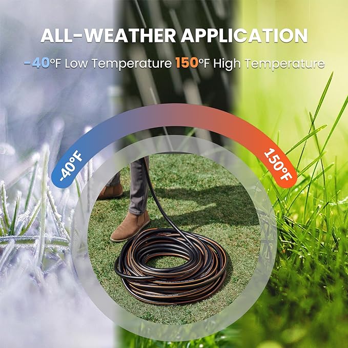 Giraffe Tools Leader Hose 2ft x 5/8", Short Water Hose Heavy Duty for Hose Reel, Lightweight, Flexible with Double Female Fittings