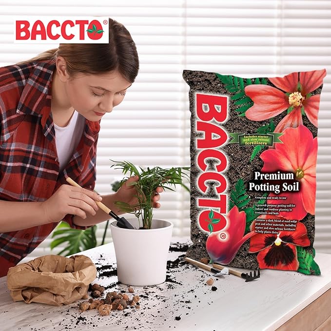 General All Purpose Premium Potting Soil with Perlite for Indoor Outdoor Pots, Planters, Raised Bed, and Container Gardening, 50 Pounds