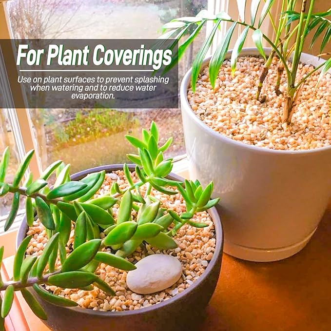 45LB Aquarium Gravel Mix Rocks for Succulent,Cactus Bonsai DIY, Gravel for Terrarium, Fairy Gardening, Top Dressing （6mm-8mm）