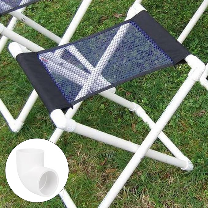 20 Pack 1" 90 Degree Elbow Pipe Fittings 2 Way Right Angle PVC Pipe Fitting, Furniture Build Grade SCH40 (Socket x Socket) 1" PVC Fitting Connectors for DIY PVC Shelf Garden Support Structure