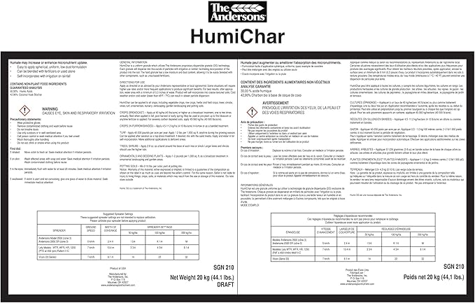 The Andersons HumiChar Organic Soil Amendment with Humic Acid and Biochar (40 lb)