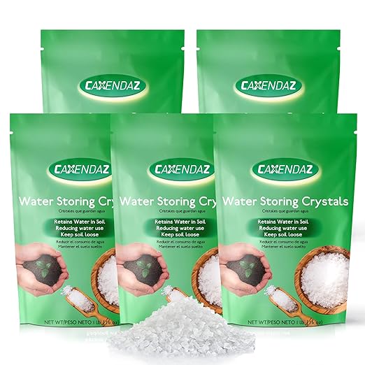 5 LB Water Storing Crystals for Plants Prevents overwatering and Dehydration of Plants Indoor and Garden (80OZ)