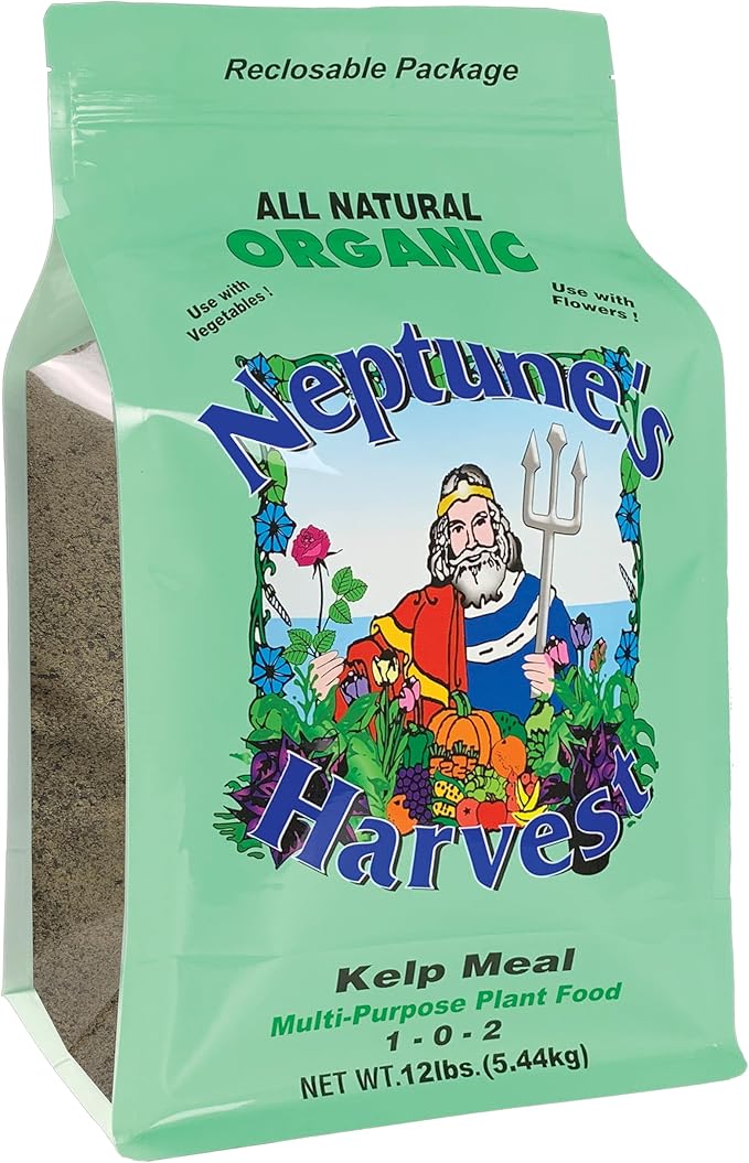 Neptune's Harvest Kelp Meal Multi-Purpose Plant Food 1-0-2, 12 lb