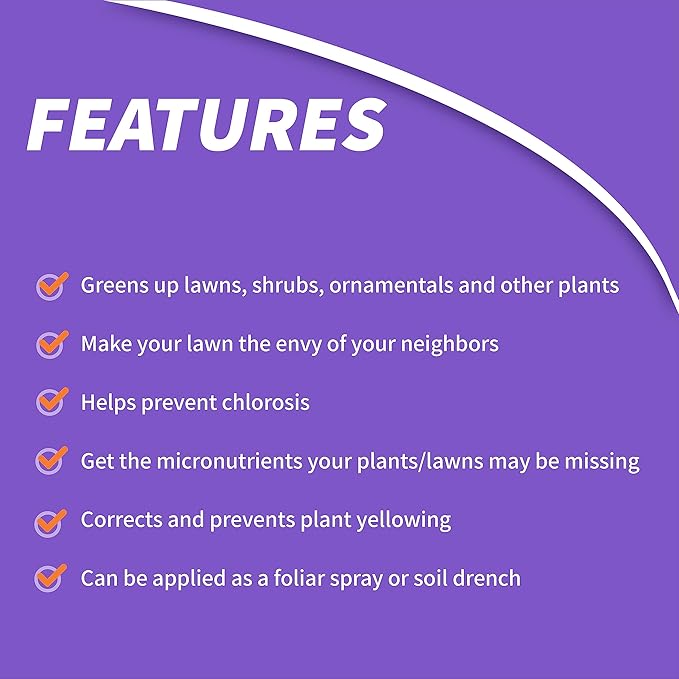 Bonide Garden Rich Liquid Iron + Micronutrients, 32 oz Concentrate for Outdoors, Keeps Lawn and Garden Green