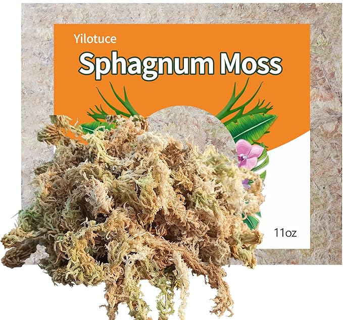 11 oz Sphagnum Moss for Plants, Carefully Selected Clean Sphagnum Mos for Rooting Plants