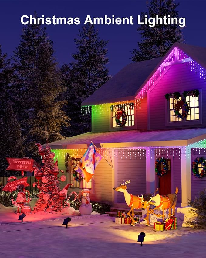 2 Pack Color Changing Solar Spotlights Outdoor for Decorations, Tree, Statue, House Wall, Super Bright Waterproof Solar Lanscape Spot Lights Uplighting for Outside, Yard, Garden, Adjustable Brightness