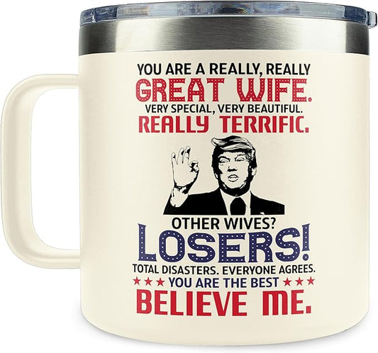 Gifts for Wife - Wife Gifts, Gifts for Her - Wedding Anniversary, Wife Birthday Gift Ideas, Valentines Day Gifts for Wife, Valentine Gifts for Wife Her - I Love You Gifts for Her - 14 Oz Coffee Mug