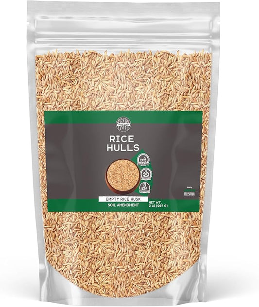 Birch & Meadow Rice Hulls, 2 lb, Gardening, Planters, Substrate
