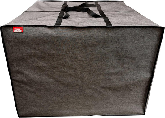 Outdoor Square Cushion Storage Bag, Protective Zippered Storage Bags with Handles, 32''L x 32''W x 24''H Dark Grey