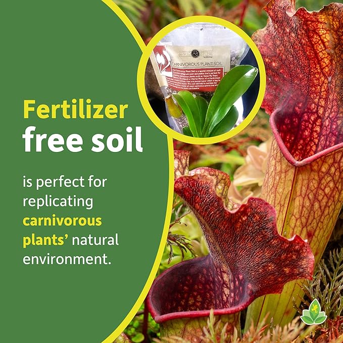 Sprig & Stone Josh's Frogs Carnivorous Plant Soil - Venus Fly Traps/Pitchers/Sundews (1 Quart)