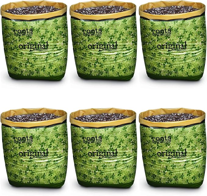 Roots Organics Original Potting Soil, Organic Growing Media with Mycorrhizae, 1.5 Cubic Foot Plant-in-Bag