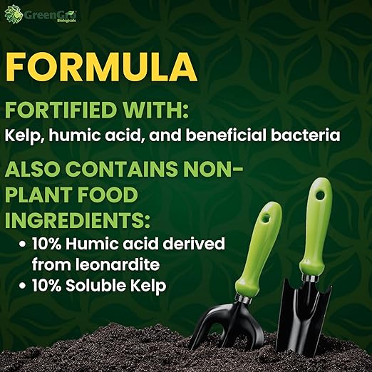 GreenGro Premium Ultrafine Myco - Mycorrhizal Inoculant & Water Soluble Root Enhancer from Superior Strains/Improves Nutrient Uptake & Eases Transplant/Indoor & Outdoor Plant Fertilizer (30 lb)