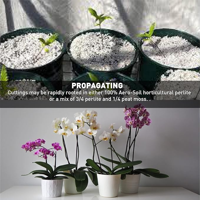 AeroSoil Premium Perlite Horticultural Grade Soil Additive Drainage and Growth - Coarse Grade 4 Cubic Foot