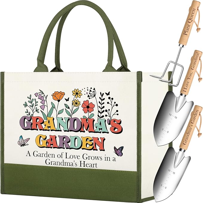 Gardening Tools Gifts for Grandma,Grandma from Granddaughter Grandson, Grandma Birthday Gifts Ideas, Great Grandma Gfits Best Grandma Ever Gifts for Plant Lover Grandmother Nana Gigi