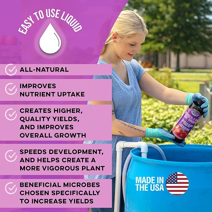 Microbe Life Hydroponics ML21346 Vegetable & Fruit Yield Enhancer, 32 oz