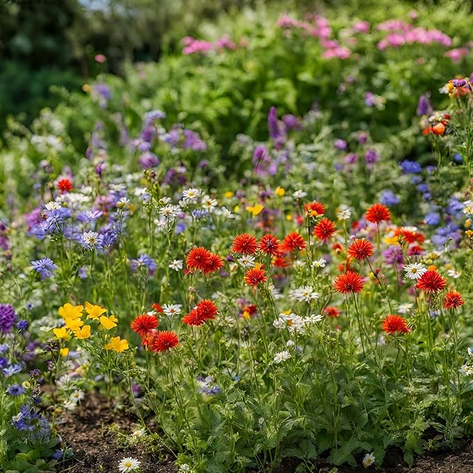Texas Wildflower Seed Mix, Covers 325 Sq Ft, 17 Flower Varieties, Over 60,000 Seeds - Created By Nature