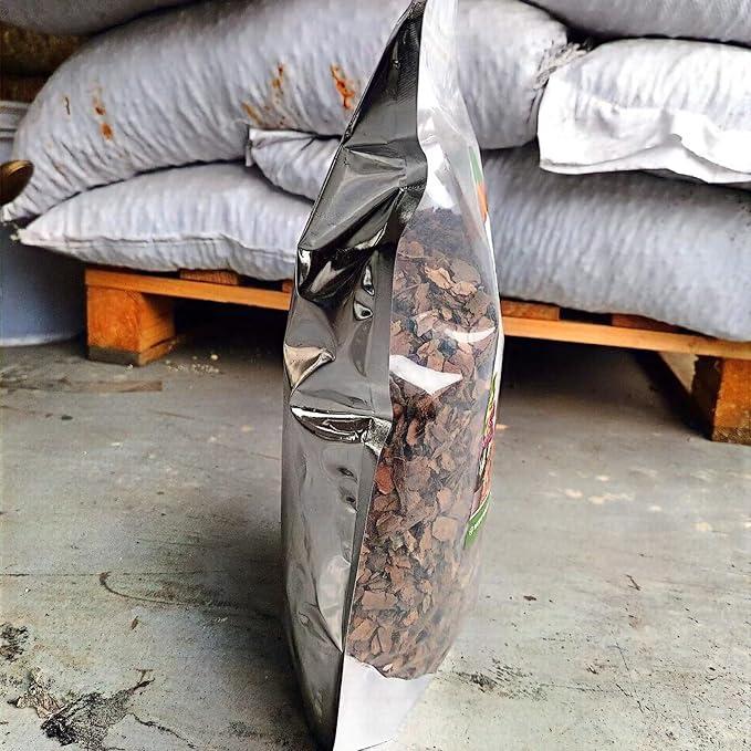 Legigo 12 Quarts Organic Orchid Potting Bark- All Natural Orchid Bark Potting Mix Pine Bark Wood Chips for Houseplant Mulch, Orchid Plants Root Development