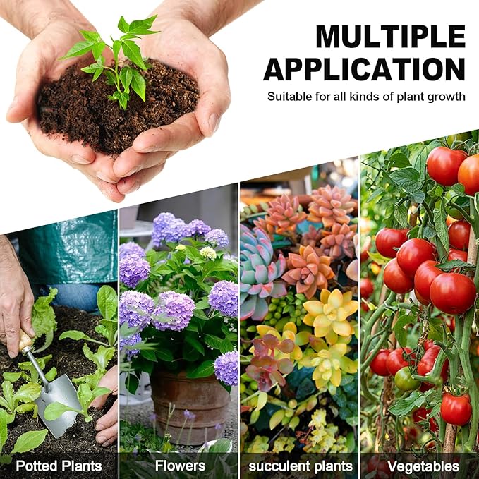 Organic Coconut Soil (6-Pack) - Ground Coconut for Planting, Gardening, and Potting Mixes, Sustainable and Eco-Friendly Coconut Earth for Yard, Garden, and Patio Tree Planting and Growth