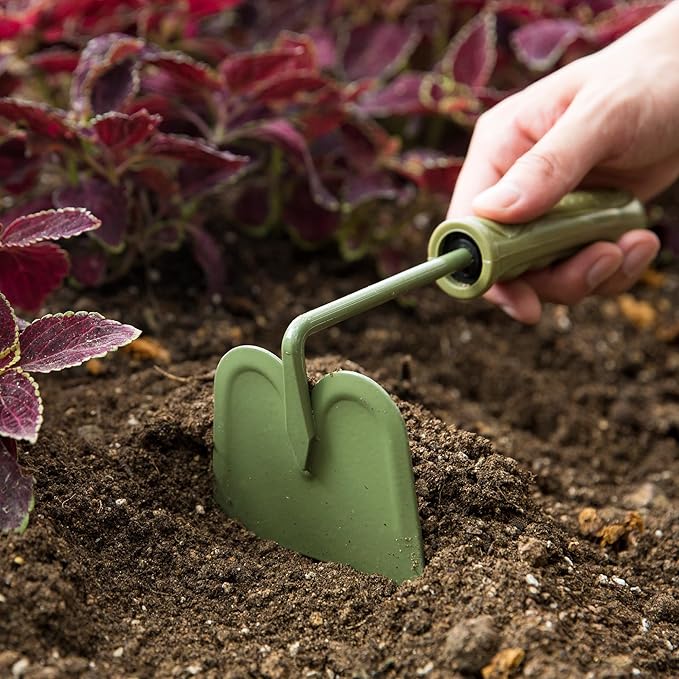 Worth Garden Hand Hoe - Carbon Steel Head with Powder Coating, PE Handle - Gardening Hand Tool - T302A00