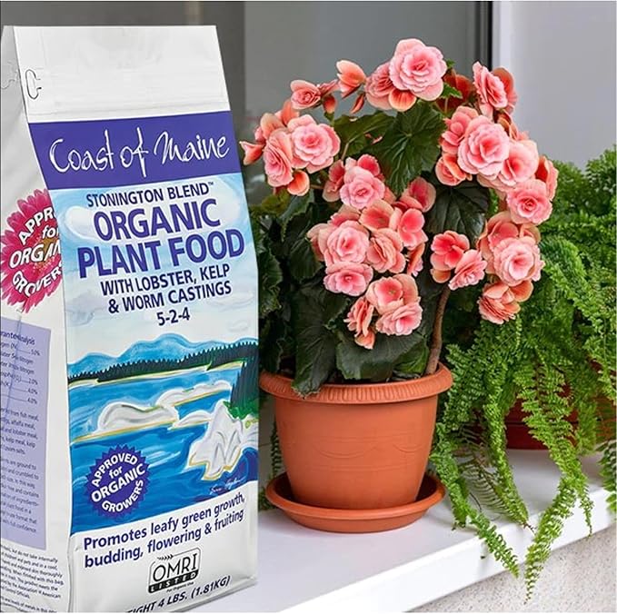 Coast of Maine (4lb) Stonington Blend Organic Plant Food with Lobster, Kelp and Worm Castings - OMRI Listed