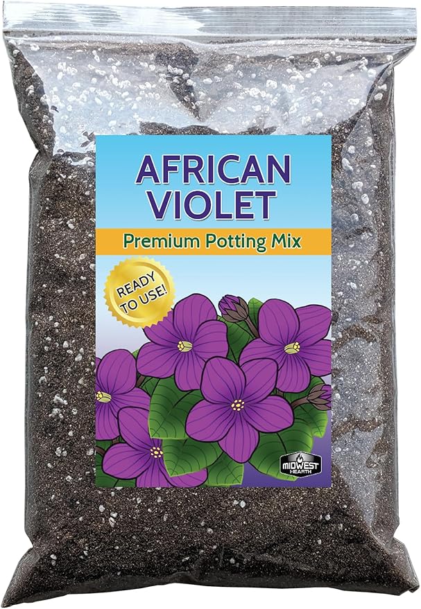 African Violet Natural Potting Soil Mix (Made in USA) (8 Dry Quarts)