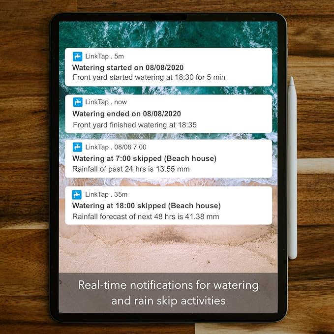 LinkTap G1S Wireless Water Timer (Requires Gateway), Smart Irrigation Hose Faucet Timer, Greater Range Than WiFi Sprinkler Timer, 2 Year Battery Life, Weather Aware, Alexa