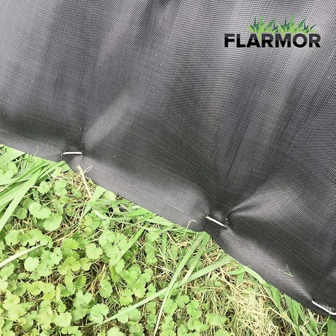 100-Pack 6'' 11 Gauge Heavy Duty U-Shaped Landscape Staples - Landscape Stakes, Garden Staples, Landscape Pins for Weed Barrier, Fabric, Netting, Irrigation Hoses, Ground Mat