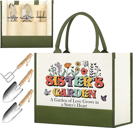 Sister Gifts from Sister, Sister Garden Tools Gift, Sister Birthday Gifts Ideas, Sister Gardening Gifts for Sister, Unique Sister Gifts for Chrismas Birthday Plant Lover Sister Friends