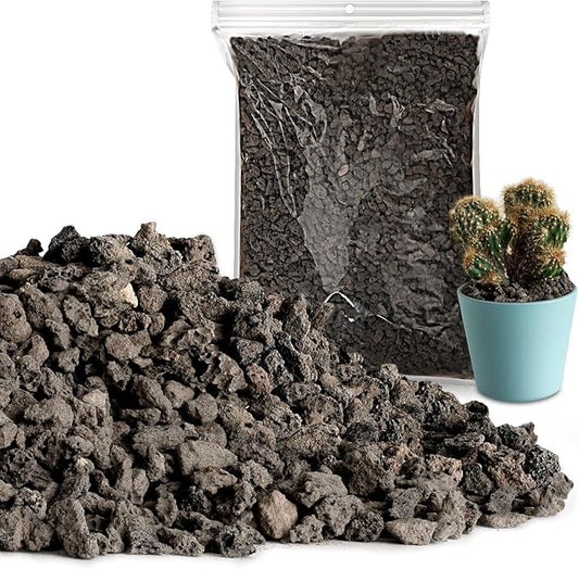 Drainage Rocks for Potted Plants 10LB, Horticultural Lava Rocks for Plants, Succulent Rocks for Pot Indoor, Lava Rock Aquarium Garden Landscaping Volcanic Bonsai Terrarium Fish Tank Decorative Stone