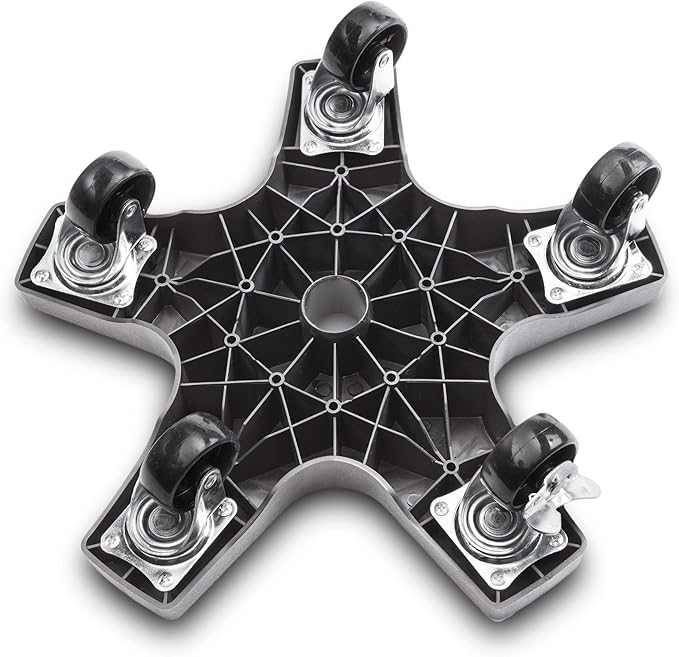 Bosmere Down Under Plant Caddie, Heavy Duty Plant Stand with Wheels, 500 lb Capacity, 14-Inch, Charcoal