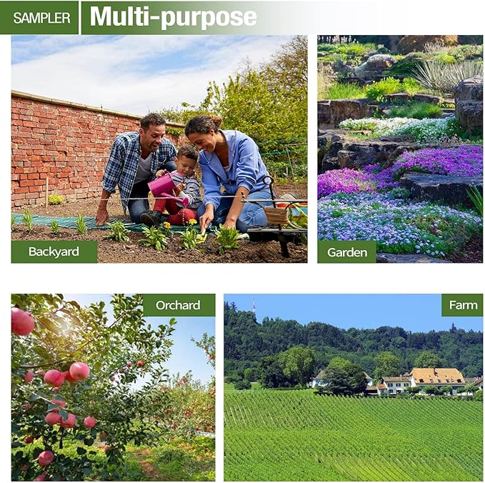 Soil Probe 20 Inch with 2 Bags, Soil Sample Probe for Lawn House Plants, T-Handle Soil Sampler Probe Rod, Stainless Steel Soil Test Kits Tool for Soil Sampling