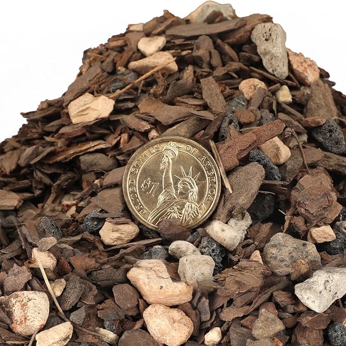 Bonsai Soil Mix 4qt, Potting Soil Mix Ready to Use for Bonsai Tree and Indoor Plants, Composed of Akadama, Lava Rock, Prumice, Bark