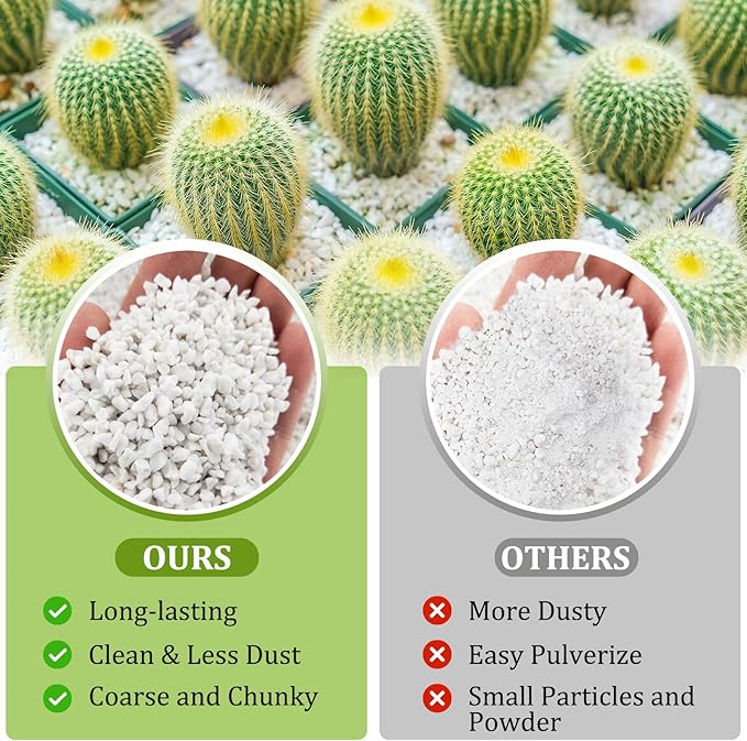 Legigo 26 Quarts Organic Horticultural Perlite for Plants Indoor- Natural Horticultural Soil Additive Conditioner Mix for Improves Drainage, Ventilation and Root Growth