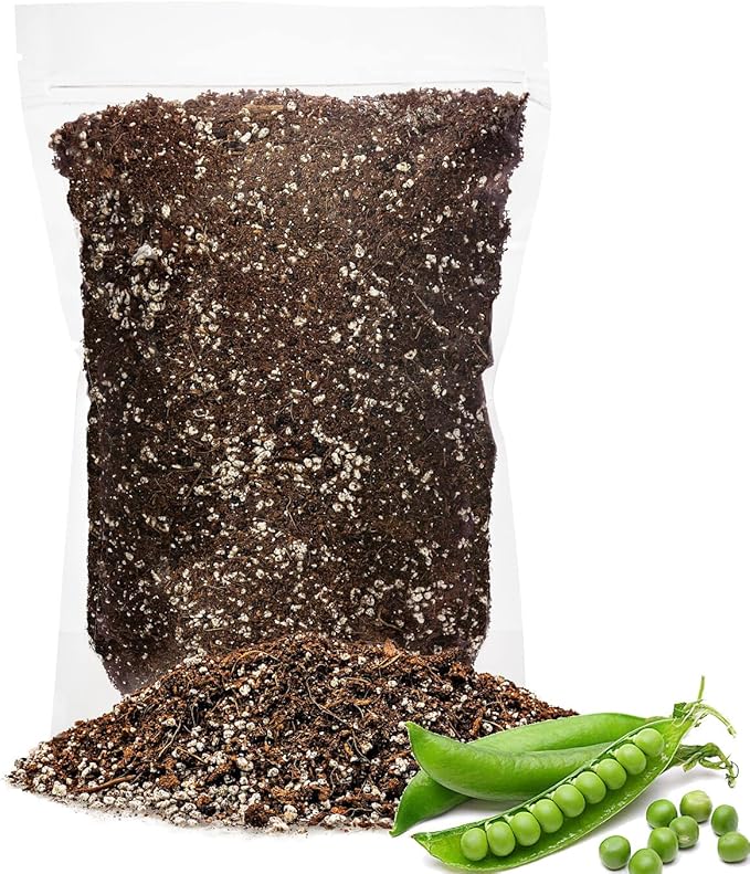 Premium Organic Potting Soil for Peas - (5 Quart Bag)