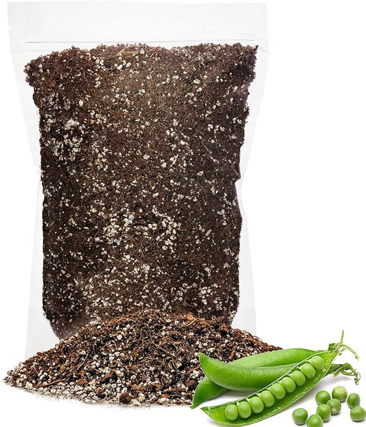 Premium Organic Potting Soil for Peas - (3 Quart Bag)