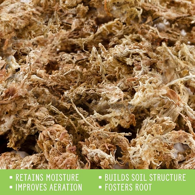 All Natural Sphagnum Moss Potting Mix (2 Quarts), Dried Moss Blend for Carnivorous Plants, Orchids, Top Dressing, and More