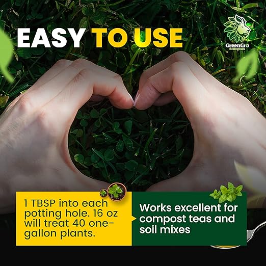 GreenGro Granular Plus Myco, All-in-One Fertilizer with Kelp and Humic Acid for Plants, Organic Root Stimulator Plant Food with Mycorrhizae for Indoor & Outdoor Gardens 2 lb