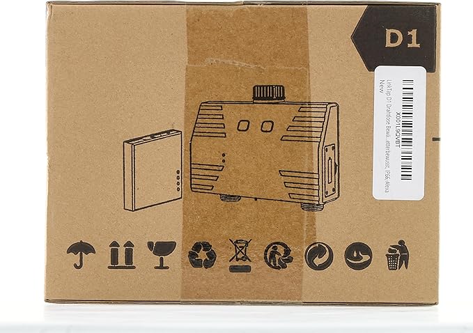 LinkTap D1 Wireless Water Timer & Gateway, 2 Zone Smart Hose Faucet Timer, Built-in Flow Meters, Real-Time Fault Detection & Notification, Weather Adaptive, Better Range Than WiFi, IP66, 2-Yr Warranty