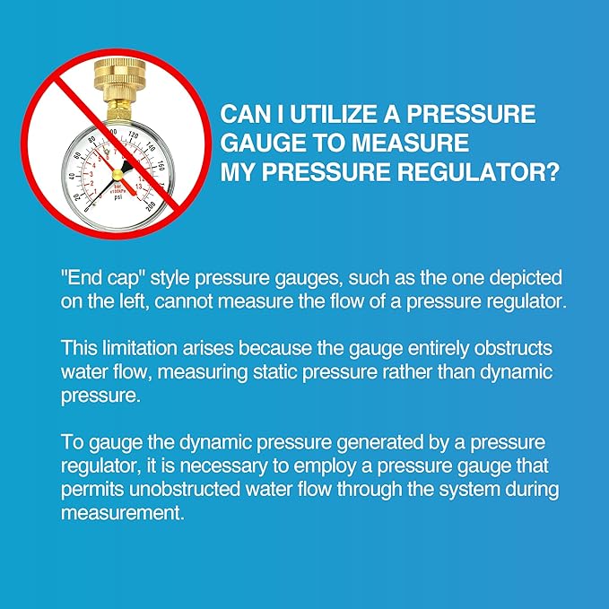 4 Pcs 15 PSI Drip Irrigation Pressure Regulator Faucet Adapter Kit, 2 Pcs 3/4" FHT x 3/4'' MHT Pressure Regulator, 2 Pcs 1/2 Inch Drip Irrigation Tubing Adapter for Drip Irrigation System