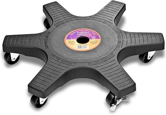 Bosmere Down Under Plant Caddie, Heavy Duty Plant Stand with Wheels, 500 lb Capacity, 20-Inch, Charcoal