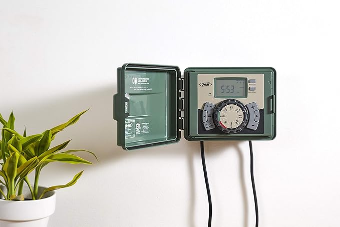 Orbit 57899 9-Station Outdoor Swing Panel Sprinkler System Timer,Black