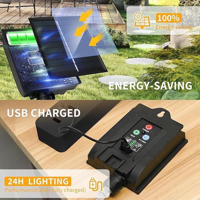 Solar Garden Lights, [Innovative 2024 Design] Big Solar Panel with 4 Pack 256 LEDs Solar Firefly Swaying Lights, Solar Lights Outdoor Waterproof for Yard for Patio Pathway Landscape Decorative