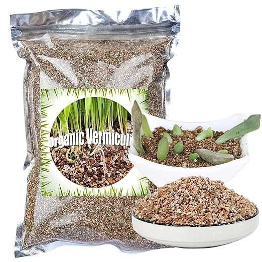 Organic Vermiculite 2 qt by Doter, Increases Water and Nutrient Retention and Aerates The Soil, Perfect for Root Cuttings, Seed Germination, Arranging Flowers, and Bedding for Invertebrates